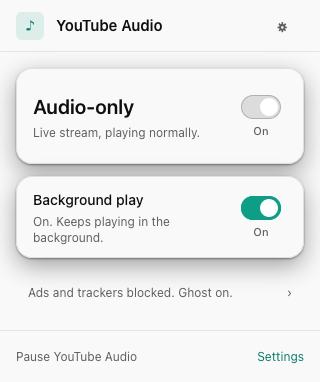 The popup being honest: this is a live stream, so it is playing normally.